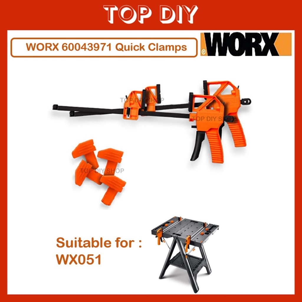 WORX 60043971 Quick Clamps Suitable for WX051 Shopee Malaysia