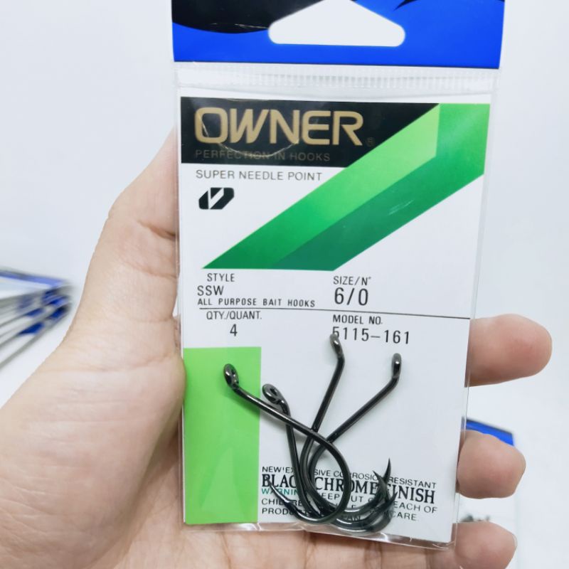 Owner 5115 SSW Super needle point hook 4-7/0 owner hook mata kail owner ...
