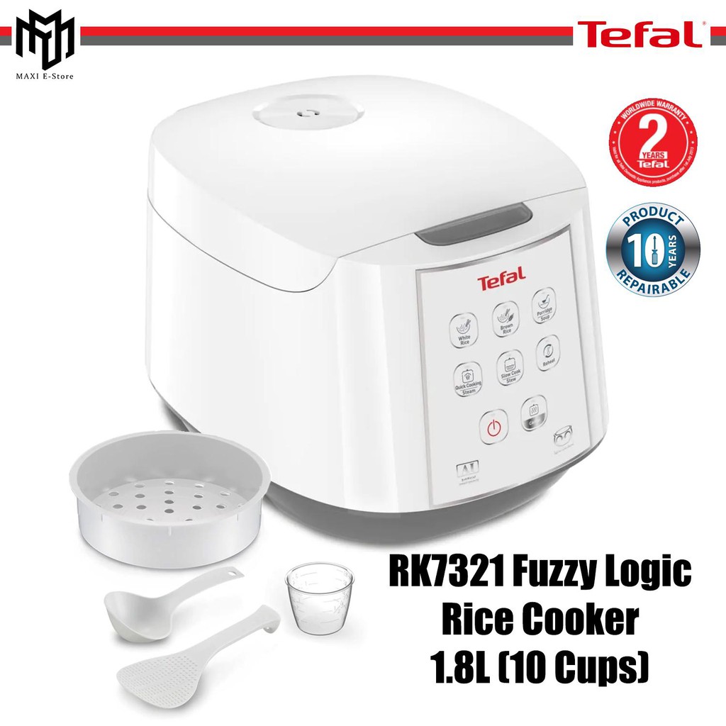 Tefal Rice Cooker Easy Rice Plus 1.8L (10 Cups) (RK736B) (RK7321