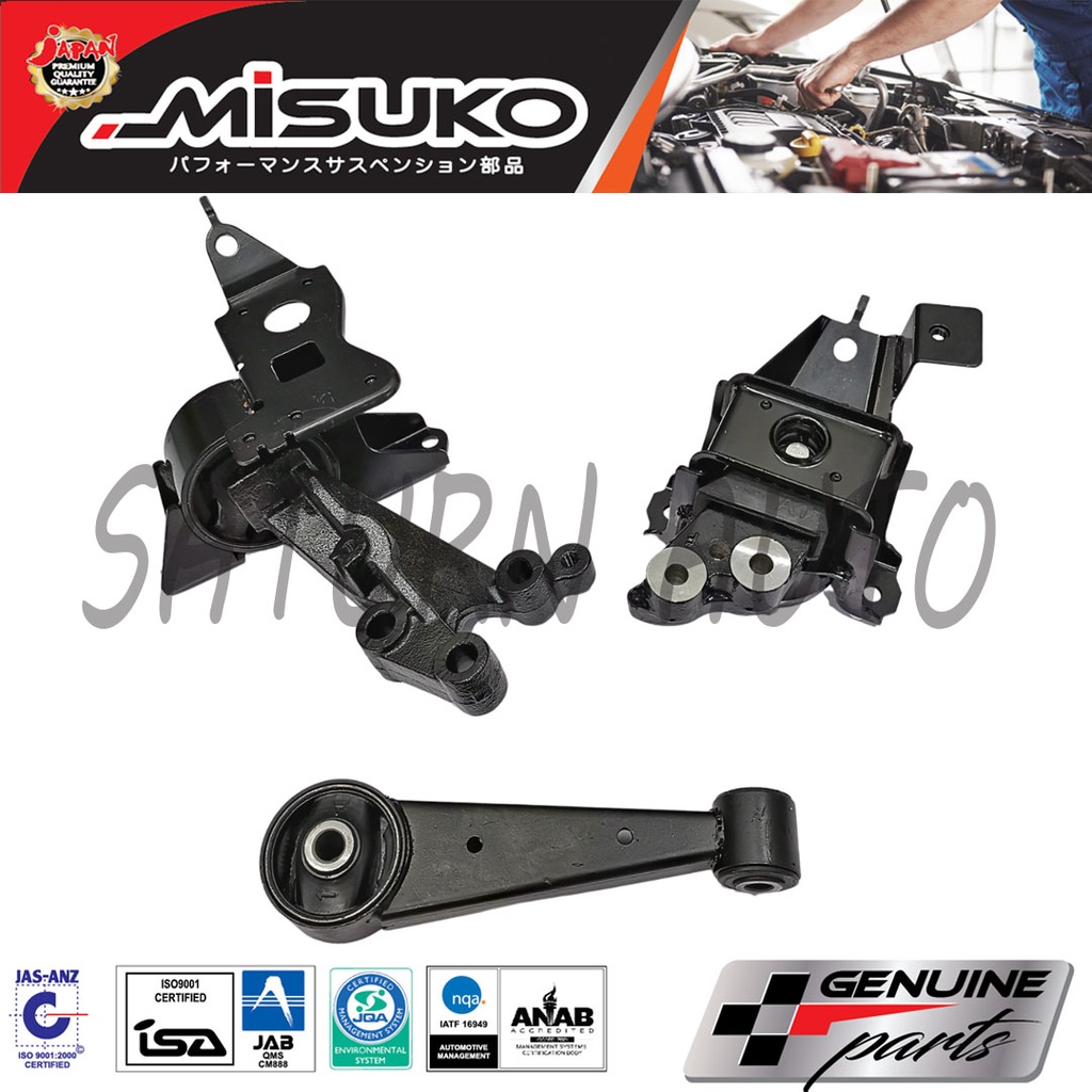 PERODUA AXIA MANUAL ENGINE MOUNTING KIT SET WITH BRACKET BRAND MISUKO 1