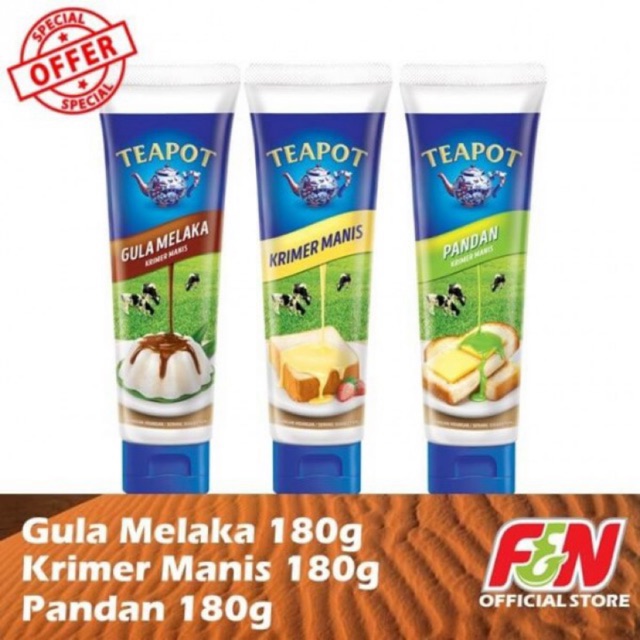 Teapot Squeeze Tube Sweetened Condensed Milk Shopee Malaysia