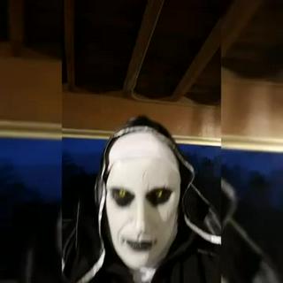 [Valak] Halloween Ghost Nun Latex Mask With Valak Head Scarf India ...