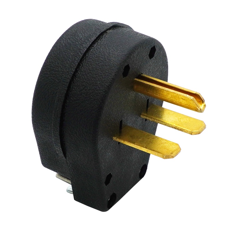 Black 250V 30A Generator Anti-off electric plug NEMA 6-30P 6-30R ...