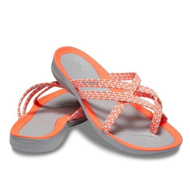 Crocs Swiftwater Braided Web Flip Shopee Malaysia