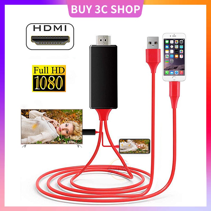 1080P Phone to HDMI HDTV AV Adapter Cable Android/iOS/TypeC EZCast