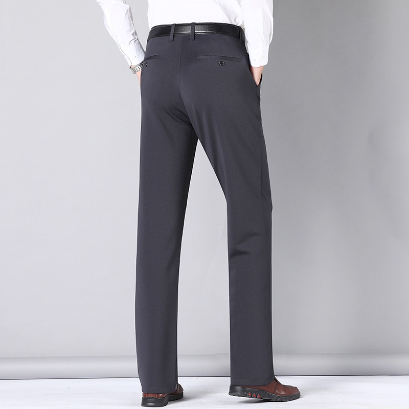 🔥Local Delivery😎Plus Size Men's Straight Cut CEO Formal Pants Loose ...