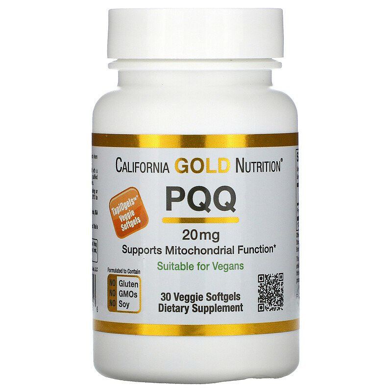 [Ready Stock] California Gold Nutrition PQQ, 20 mg, 30 Veggie Softgels ...