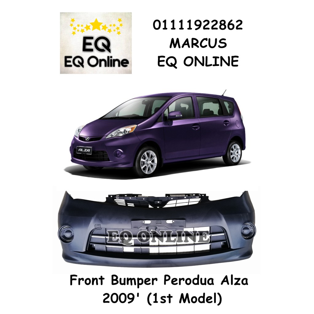 Perodua Alza Front Bumper St Model Pp Plastic Malaysia Bumper Depan