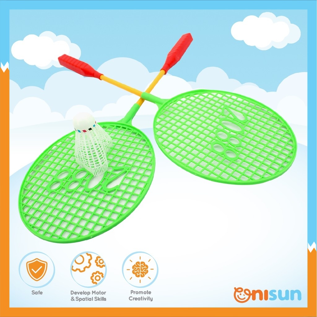 2 in 1 Kids Boy Fun Badminton Racket With Shuttlecock Outdoor Sport ...