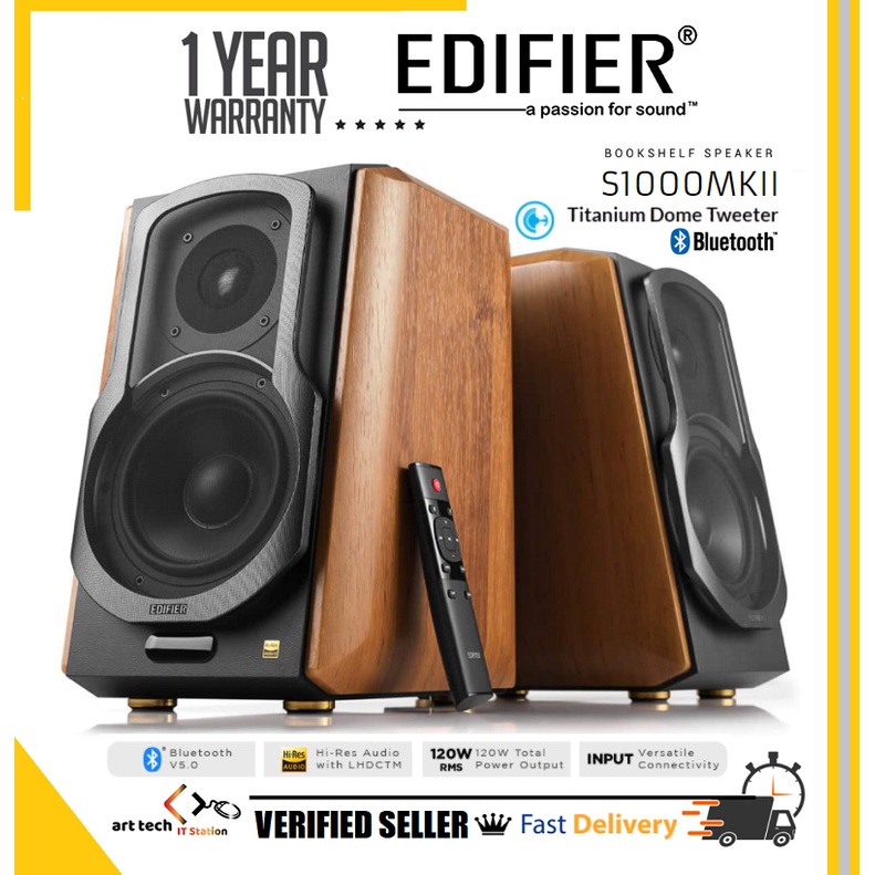 Edifier S1000mkii Audiophile Active Top Notch Bluetooth V5 0 Bookshelf