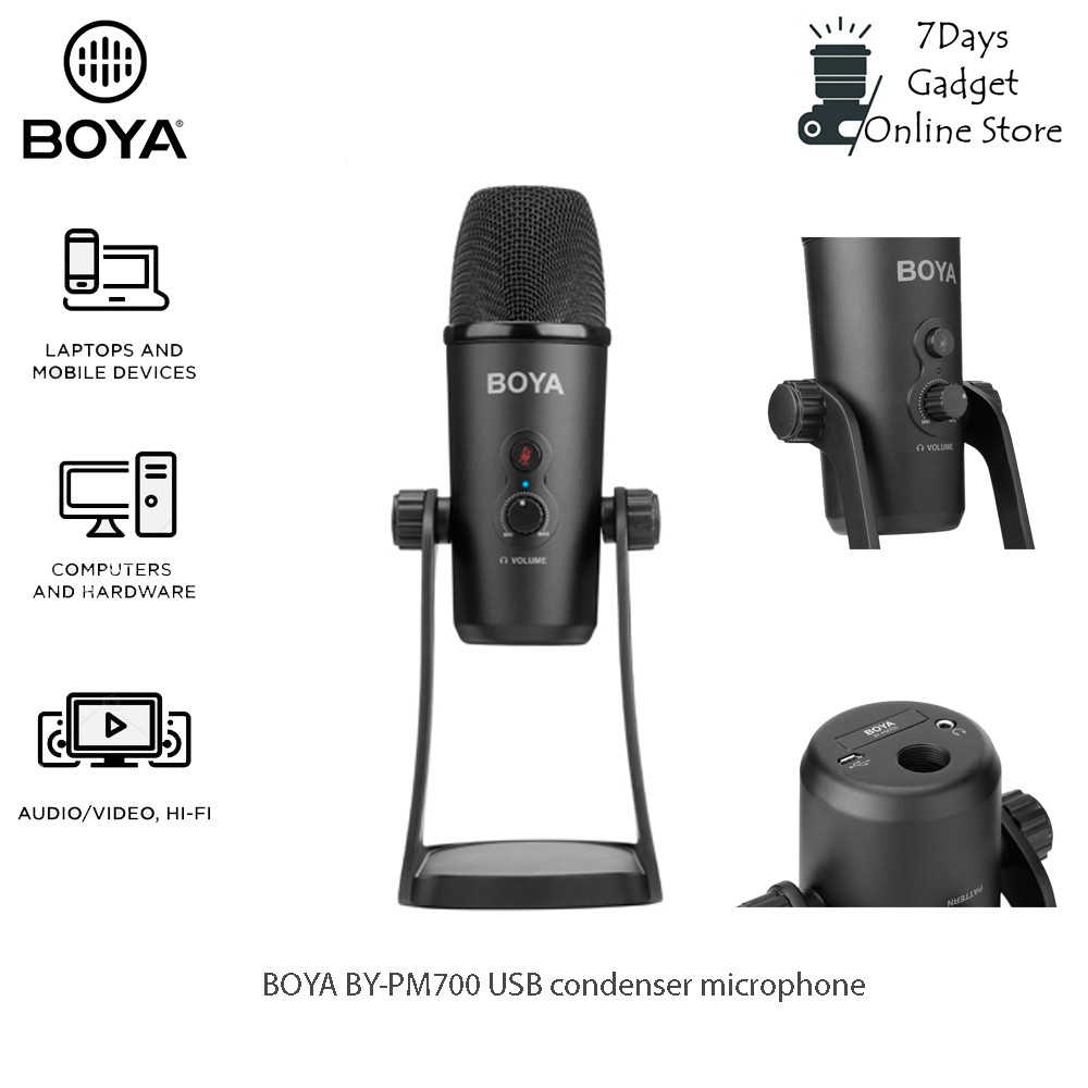 BOYA BYPM700 Multipattern USB Microphone (Mac/Windows) Shopee Malaysia