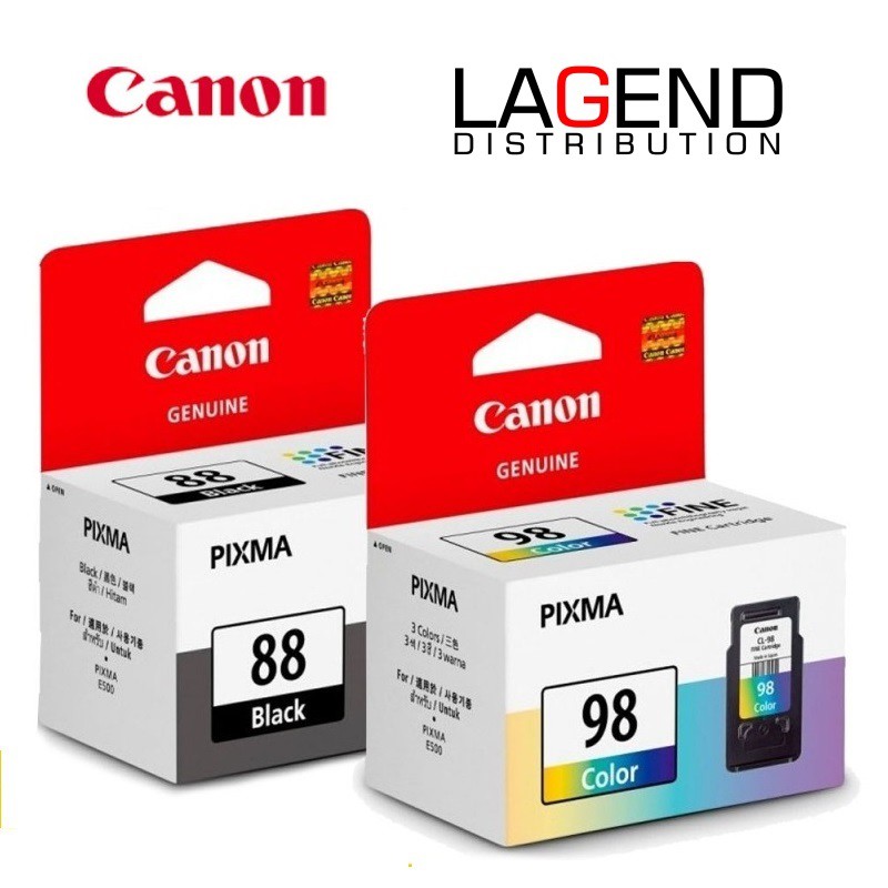 CANON PG88 / CL98 ORIGINAL CARTRIDGE E500,CANON E510 CANON E560 INK ,600,610 PG88 CL98 Shopee