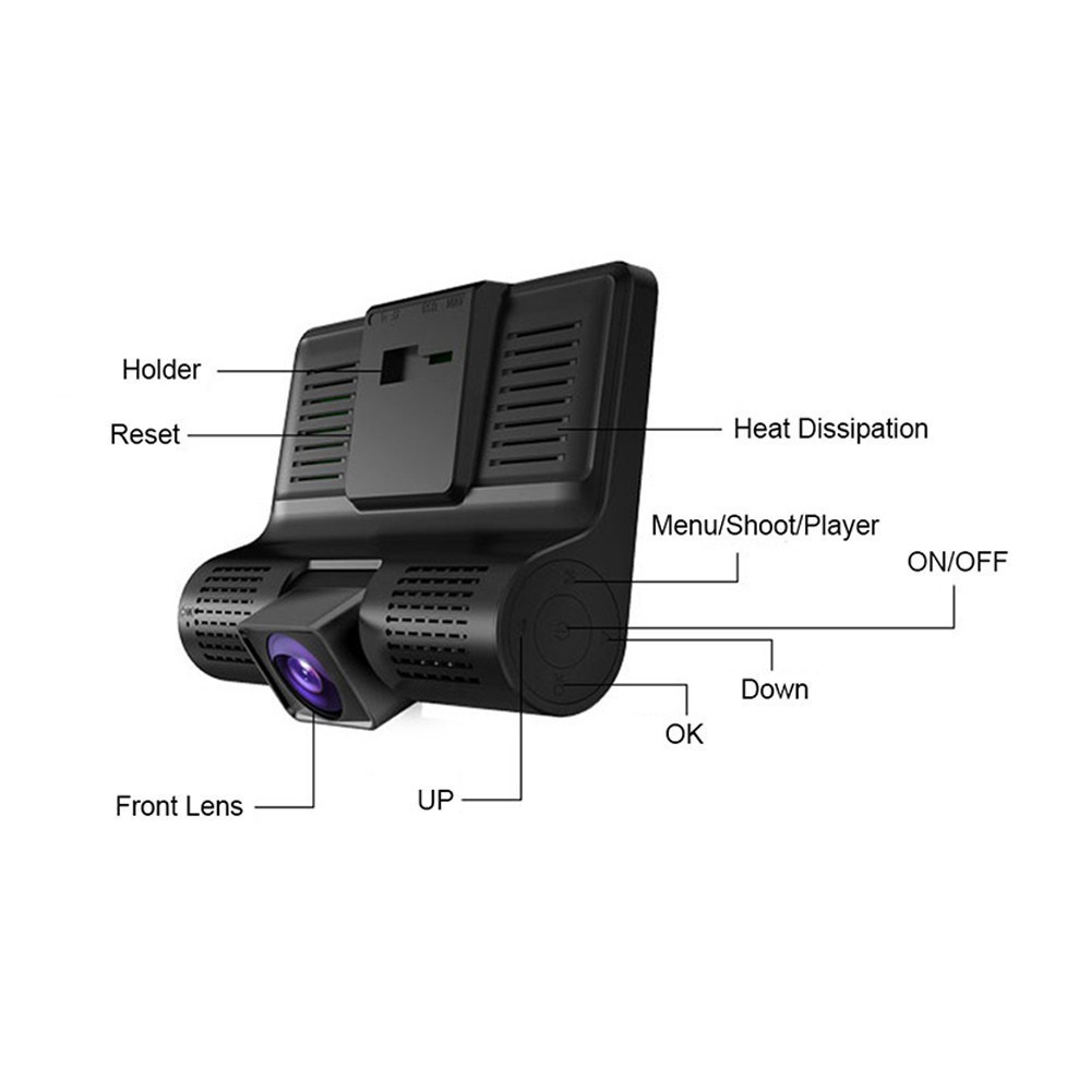 PROMO 2023 ETTRO 64GB 3 in 1 Dash Cam Car Camera DVR HD 1080P 170 Wide ...