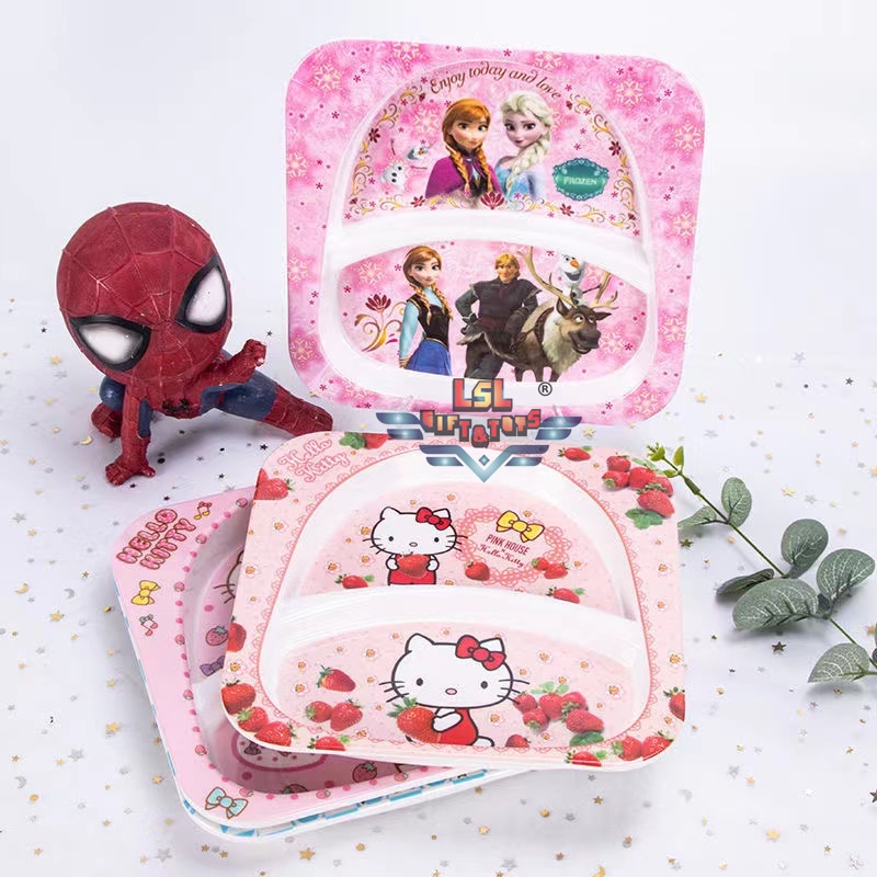 [H-342] LSL GIFTS Hello Kitty Doreamon Frozen Yellow Man Melamine ...