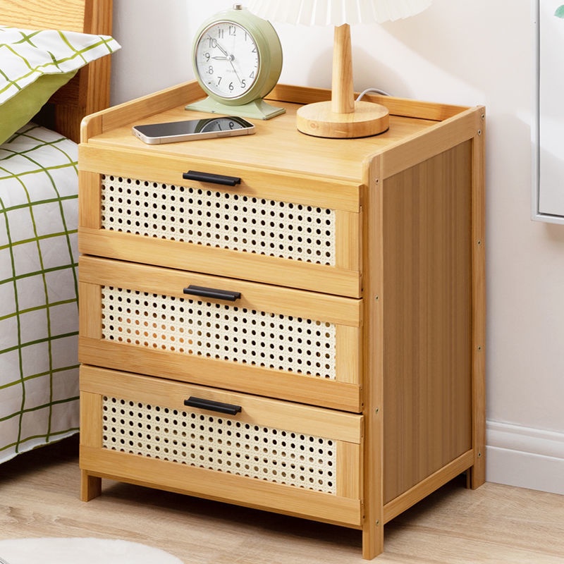 Multi-function Bedside Table Modern Bed Side Night Table Bedroom ...