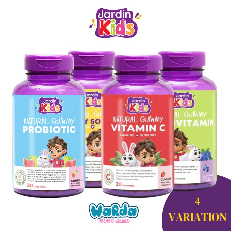 JARDIN KIDS SUPPLEMENT VITAMIN C / PROBIOTICS / MULTIVITAMIN NATURAL ...