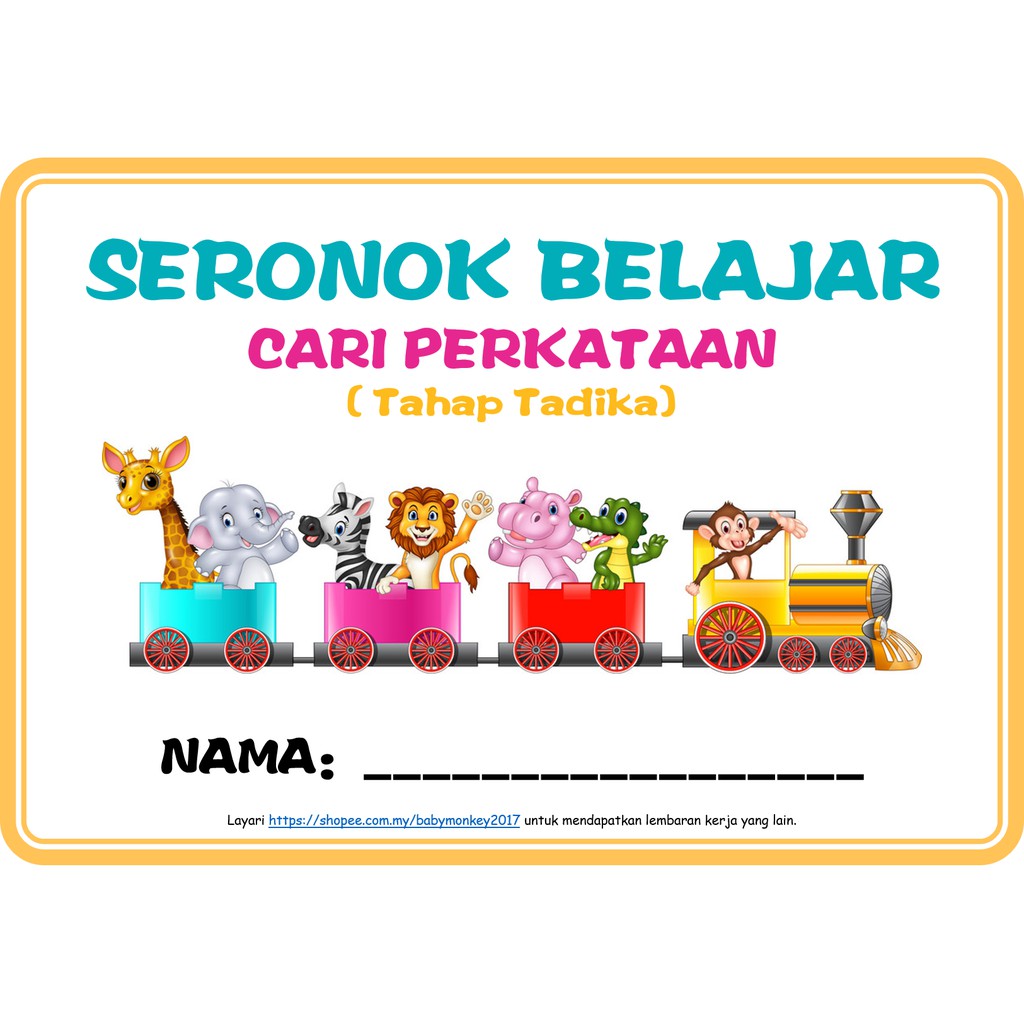 Printables BM Bahasa Melayu / Bahasa Malaysia / Prasekolah / Tadika ...