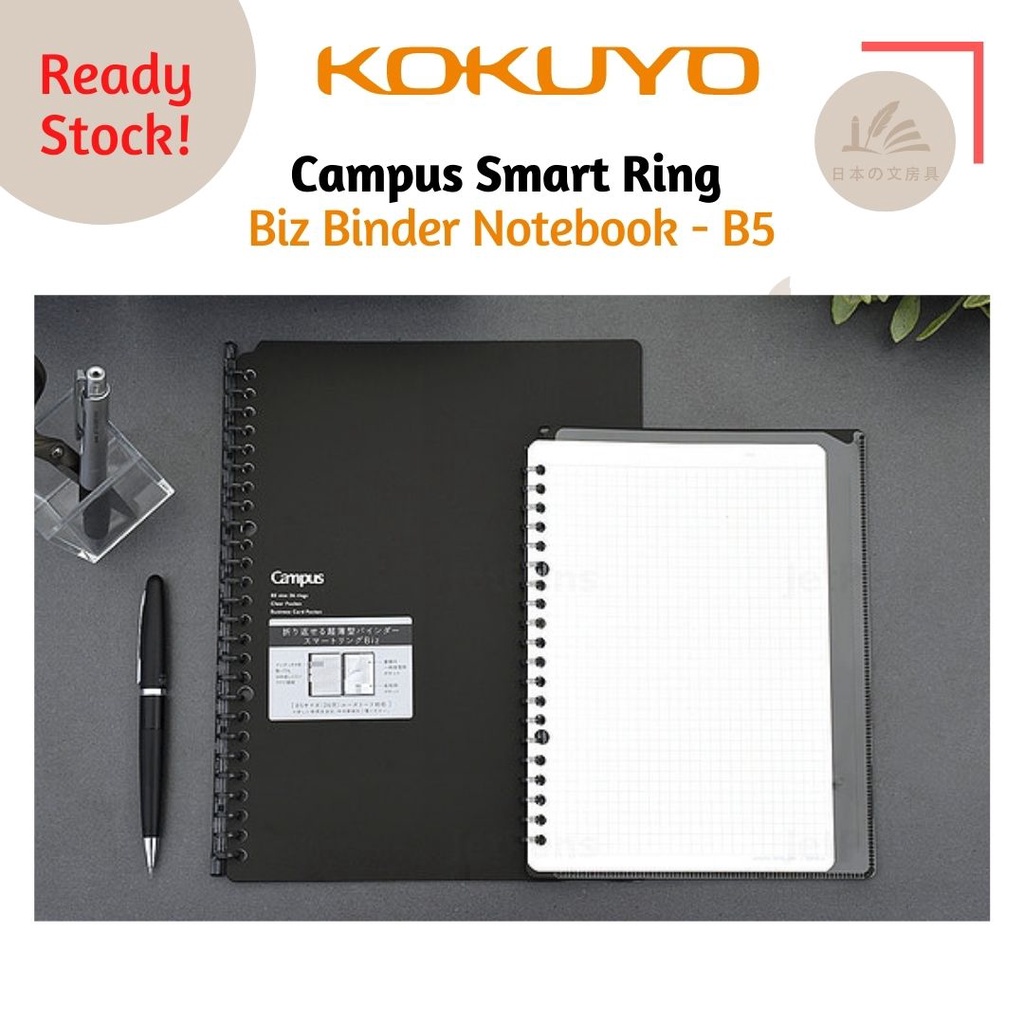 KOKUYO Campus Smart Ring Biz Binder Notebook - B5 | Shopee Malaysia