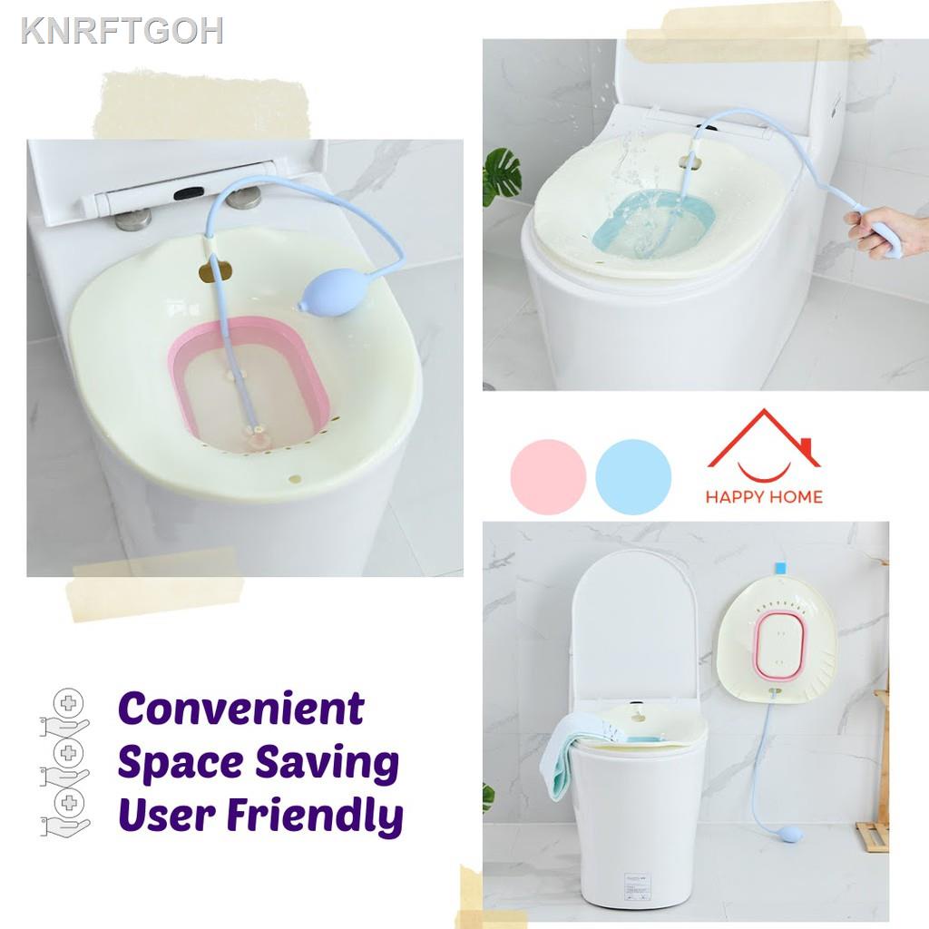 [readystock] 🇲🇾Rehabs🛡Foldable Sitz Bath with Spray Maternity Hemorrhoids Basin Tangas Buasir