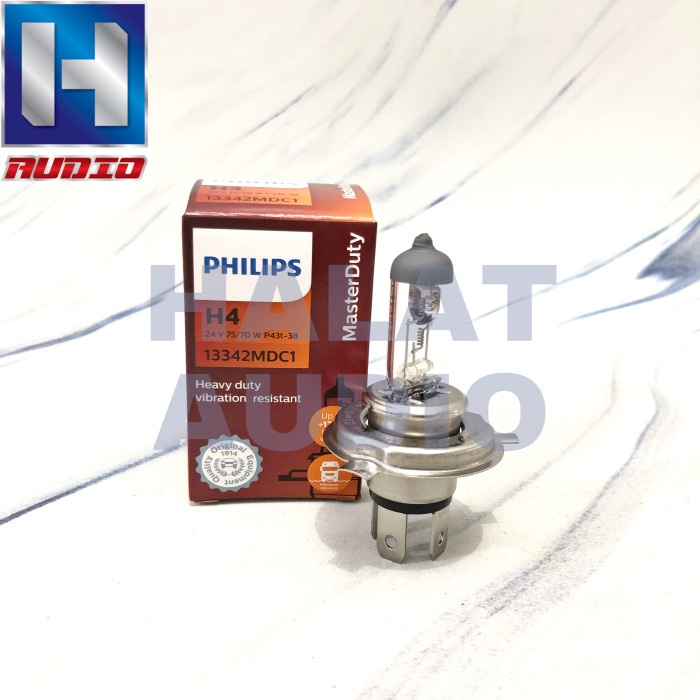 Kit D'ampoules Philips H4 MasterDuty 24V - Lot Maxi Pour Remplacement Automobile
