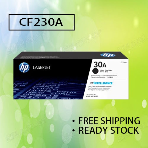 Hp Cf230a 30a Black Original Laserjet Toner Cartridge Cf230a30a230a Shopee Malaysia 