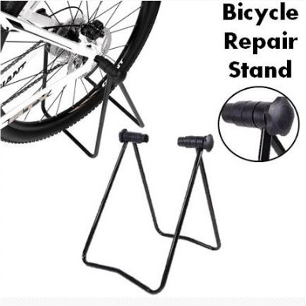 Lifesta Bicycle Bike Repair Stand Triangle Rack Storage Display Side U ...