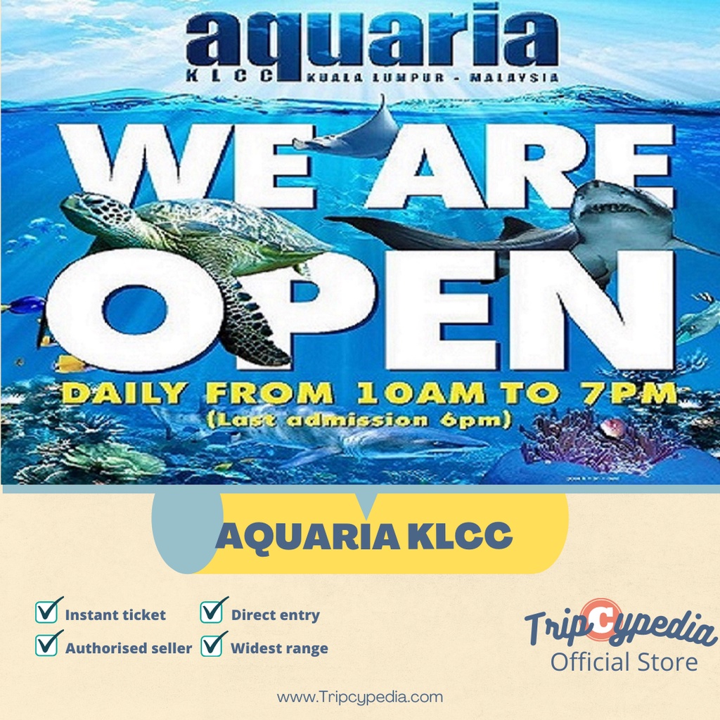 [TERMURAH 2024] Aquaria KLCC Ticket Kuala Lumpur Shopee Malaysia