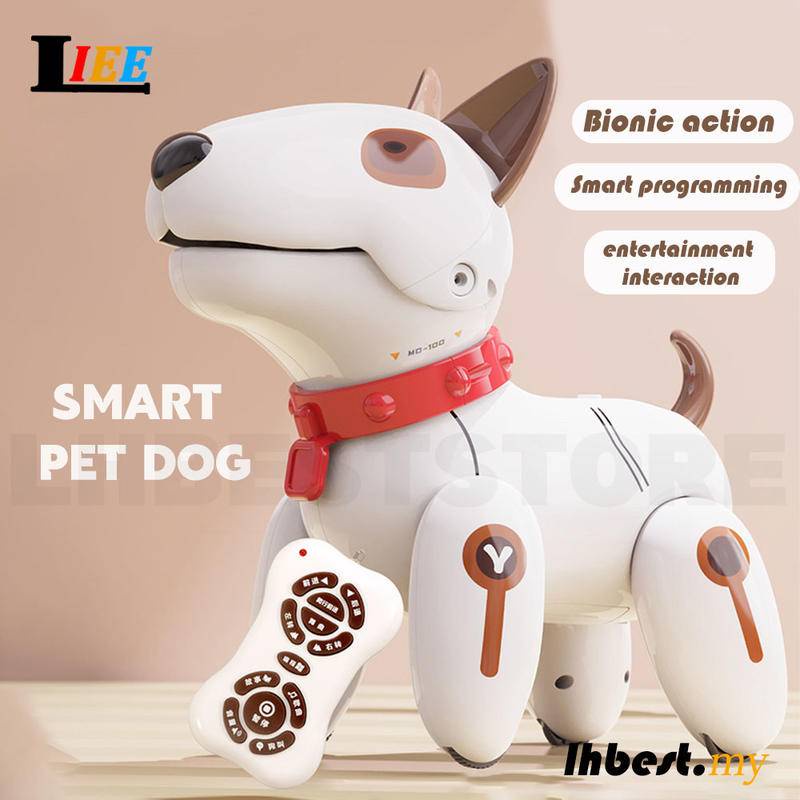 RC Intelligent Robot Pet Dog Smart Toys 2.4G Remote Control Singing ...