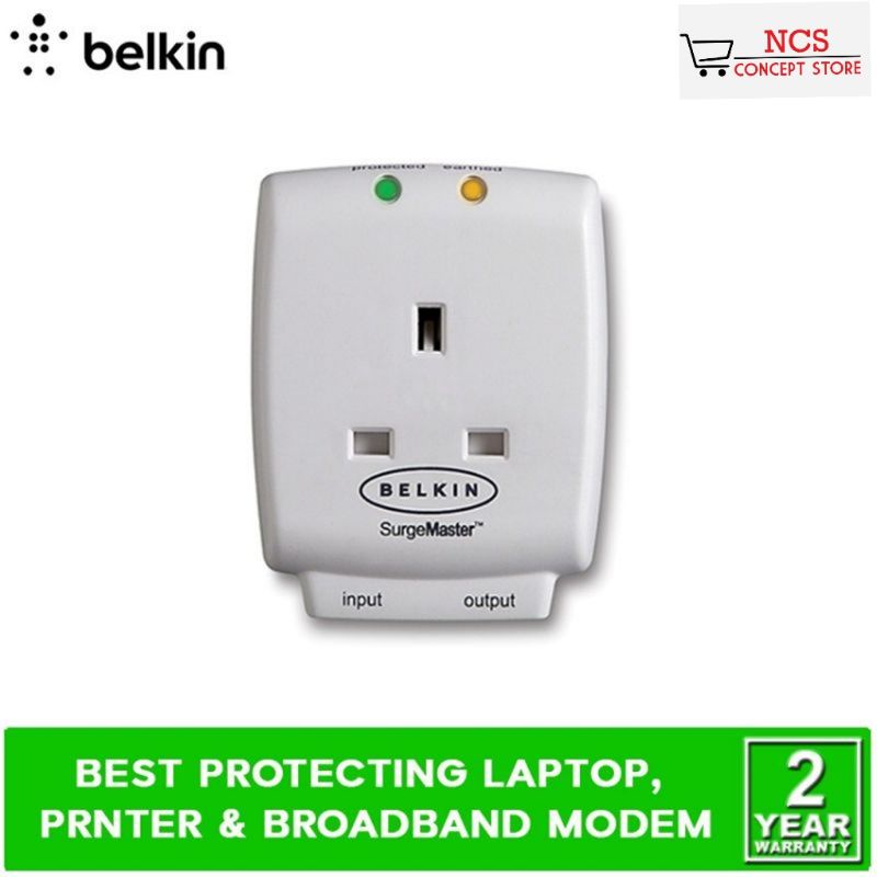 ️100 Original BELKIN Single Socket Surge Protector F9H110VSACW