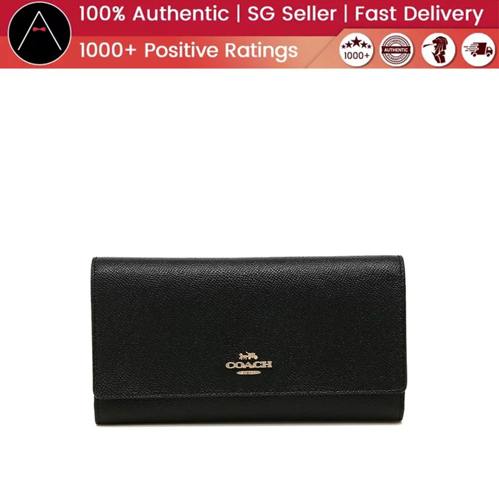 100 Authentic Brand New Coach F79868 Trifold Large Wallet Shopee Malaysia