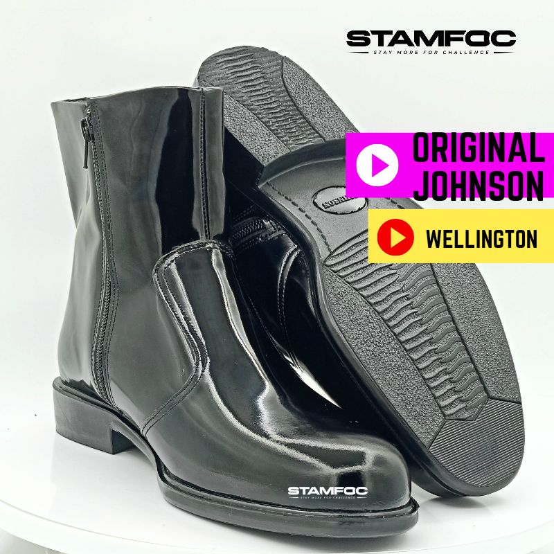KASUT WELLINGTON JOHNSON ORIGINAL TACTICAL BOOT GD SHOES TOYOO