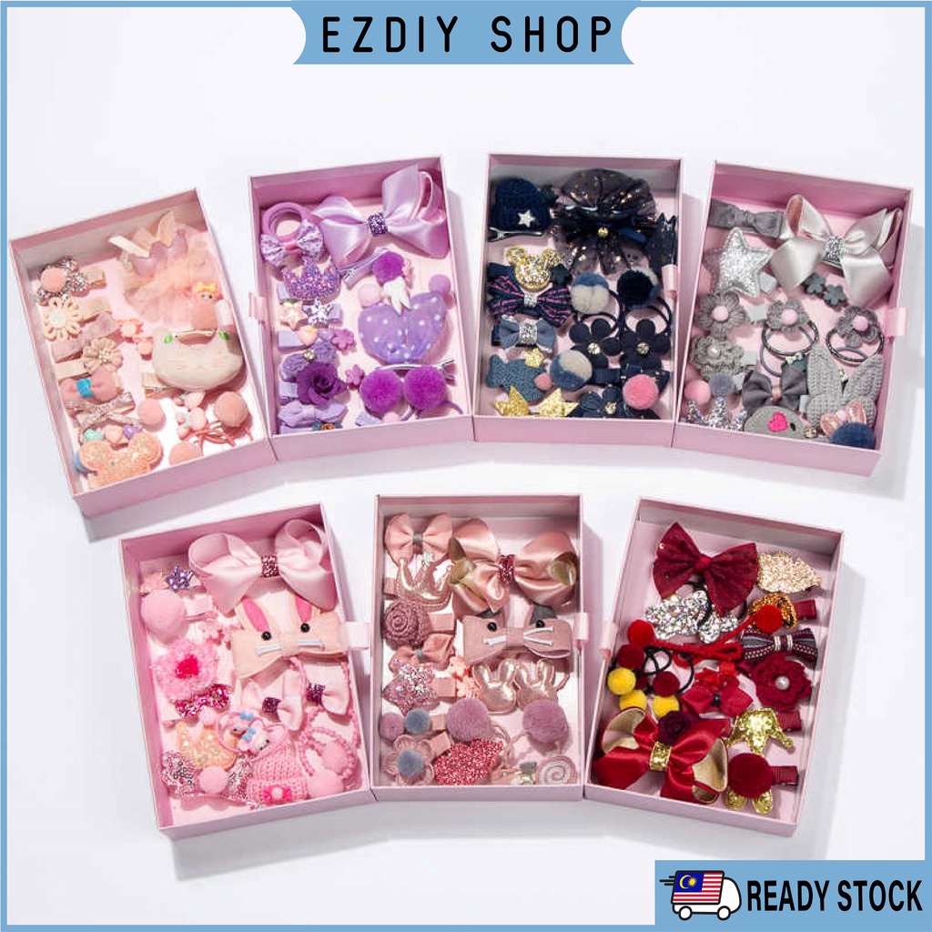 220Pcs Candy Color Hair Clips Rope Ponytail Holder Girls Kids Hair  Accessories