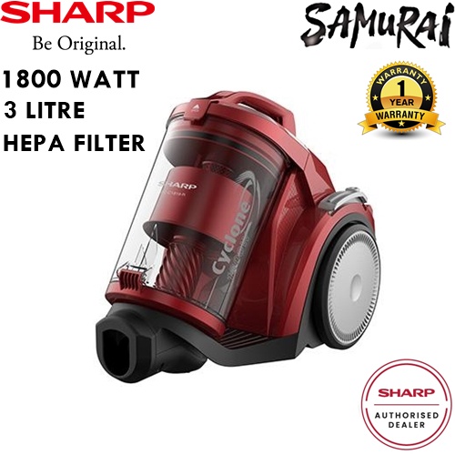 SHARP BAGLESS VACUUM CLEANER 1800W ECC1819R/ 2200W ECC2219N WITH HEPA