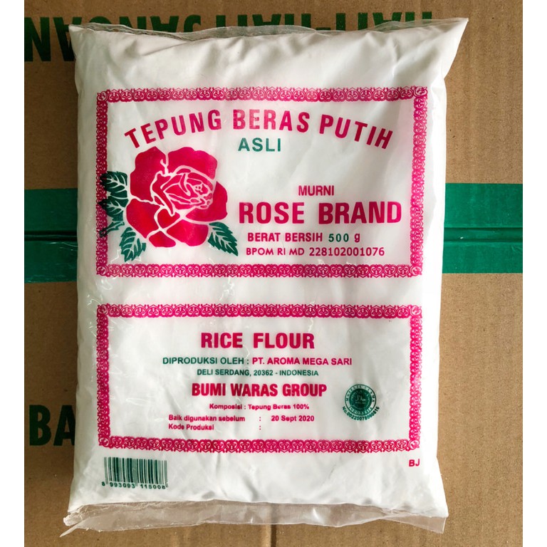 Original White Rice Flour / Pure Rose Brand Rice Flour (500 Grams ...