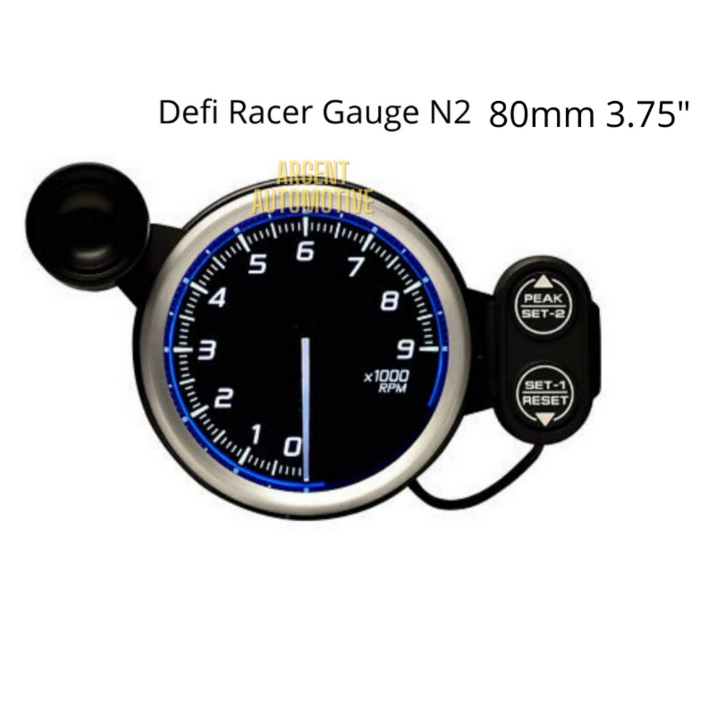 Defi Racer Guage N2 Blue Series 80mm Tachometer RPM Meter With Shift ...