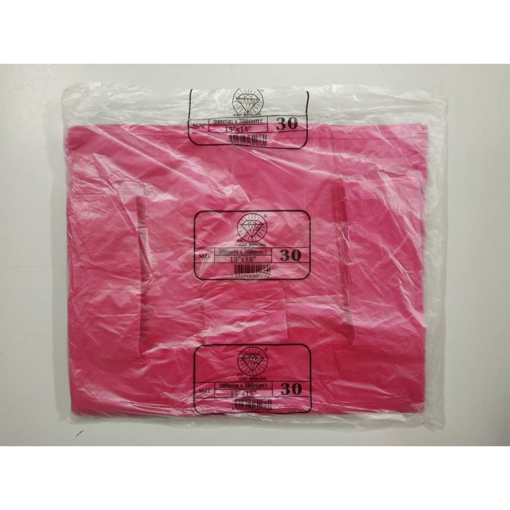 ±50's - 15” X 15” Cap Berlian Brand Singlet Plastics Bag 背心袋 