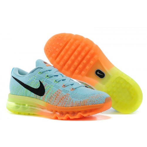 Air max flyknit top blue orange