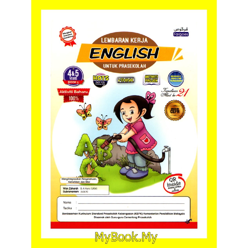 MyB Buku : Lembaran Kerja Untuk Prasekolah 4&5 Tahun - English Book 1 ...