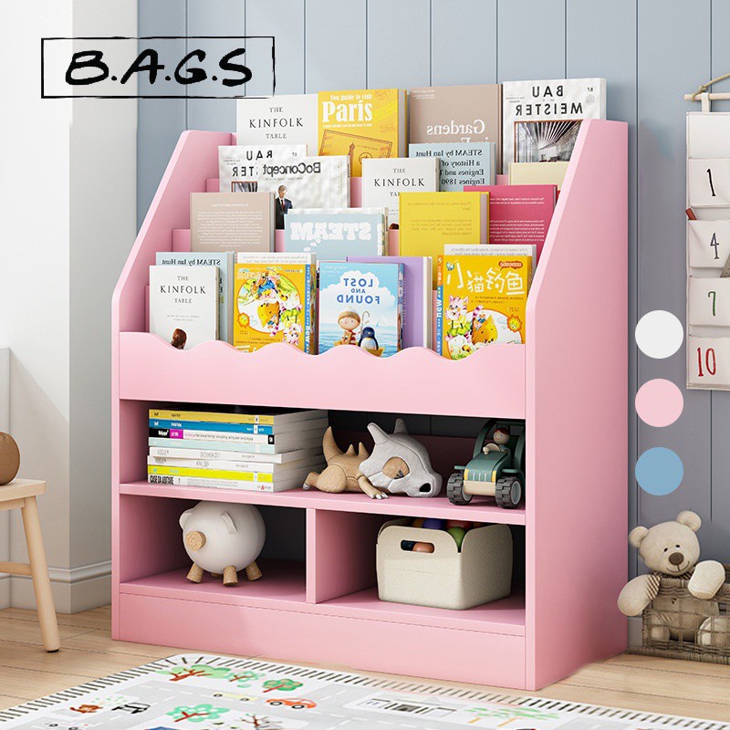TheBags 100CM Bookshelf Children Study Room Book Rack Storage Living ...