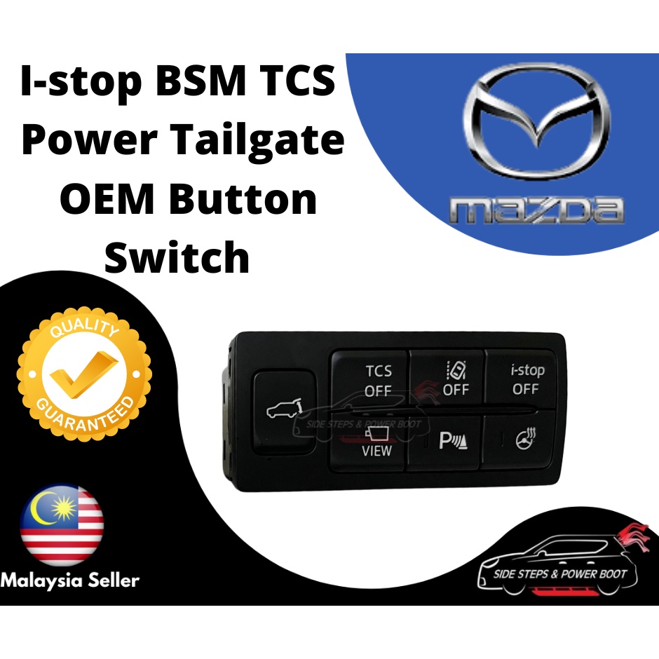 Mazda Istop BSM TCS AFS Power Tailgate Control Button OEM Switch