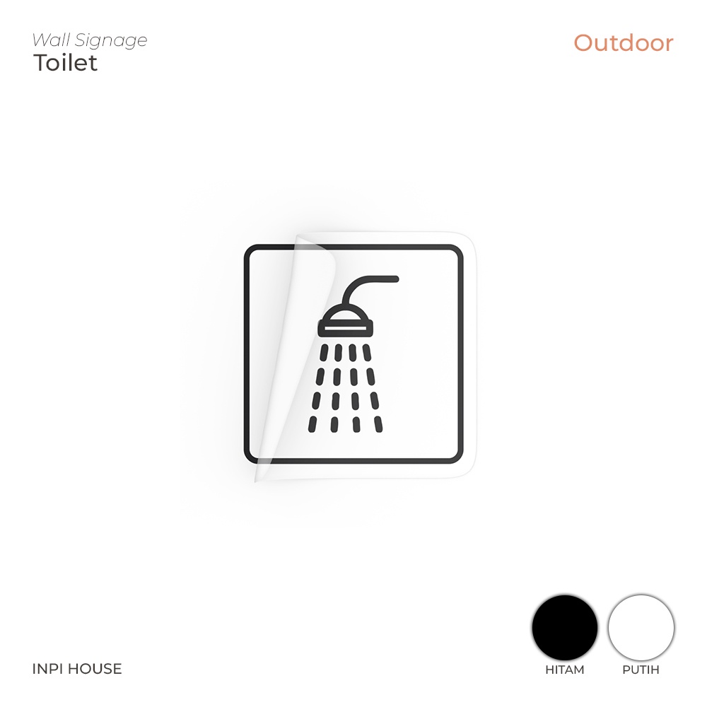 Shower area stickers - shower sign stickers - door stickers - wall ...