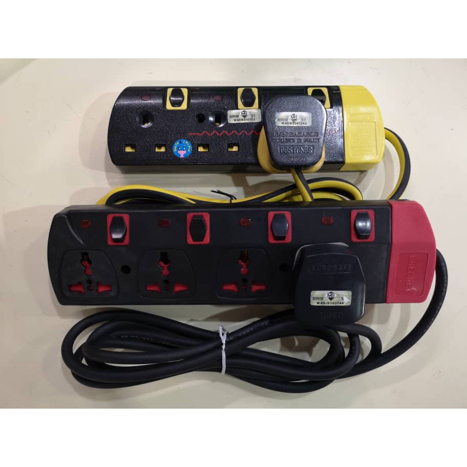 4 WAY Multiple Socket Trailing Extension / 4 Way Trailing Socket/3way