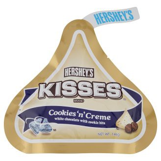 Hershey S Kisses Cookies N Creme White Chocolate With Cookie Bits