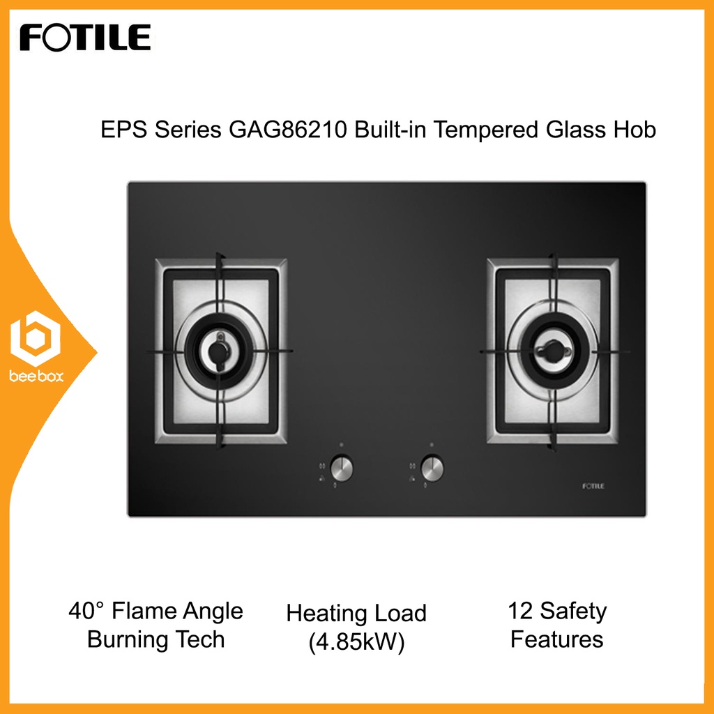 [SHOWROOM CLEARANCE] Fotile EPS Series GAG86210 Built In Gas Hob with