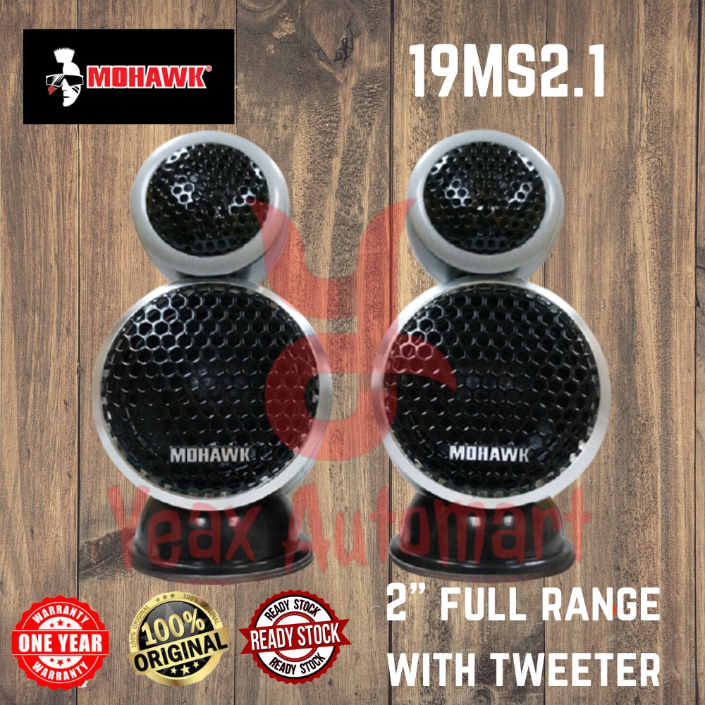 Mohawk Car Audio Sound System Speaker SQ 2" Fullrange w tweeter