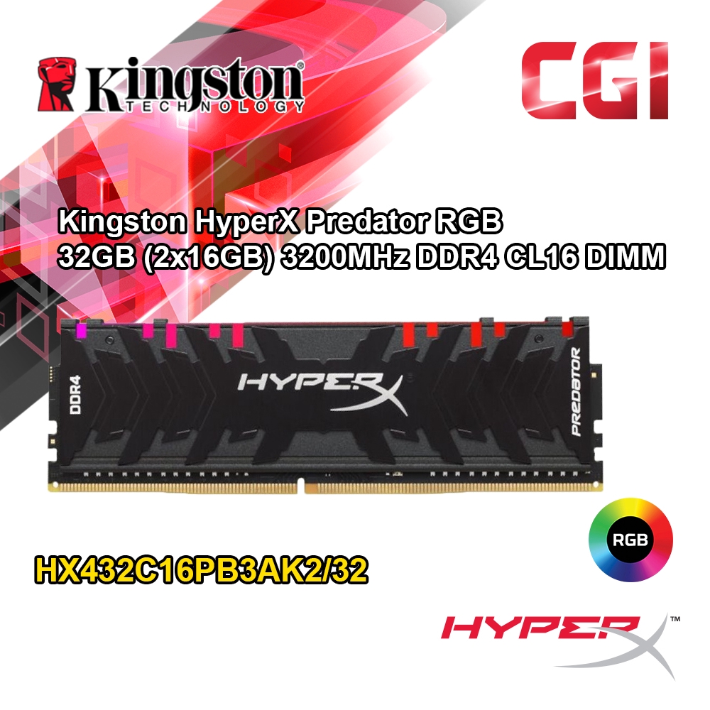 Hyperx best sale predator hx432c16pb3ak2