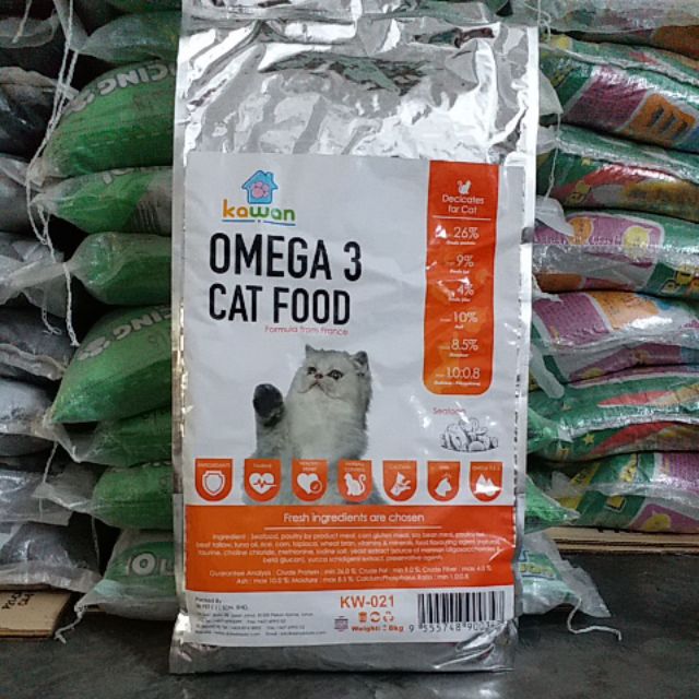 KAWAN OMEGA 3 CAT FOOD 8 KG Shopee Malaysia