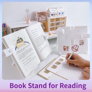 Book Stand for Reading Adjustable Reading Shelf Holder Portable Folding ...