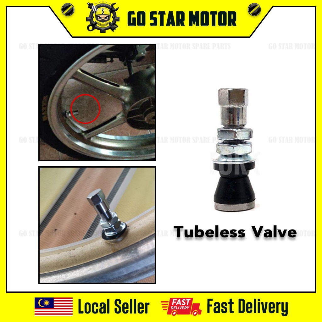 KEPALA TIUB MOTORCYCLE TUBELESS TYRE VALVE TUBE HEAD TUBELESS HEAD FOR