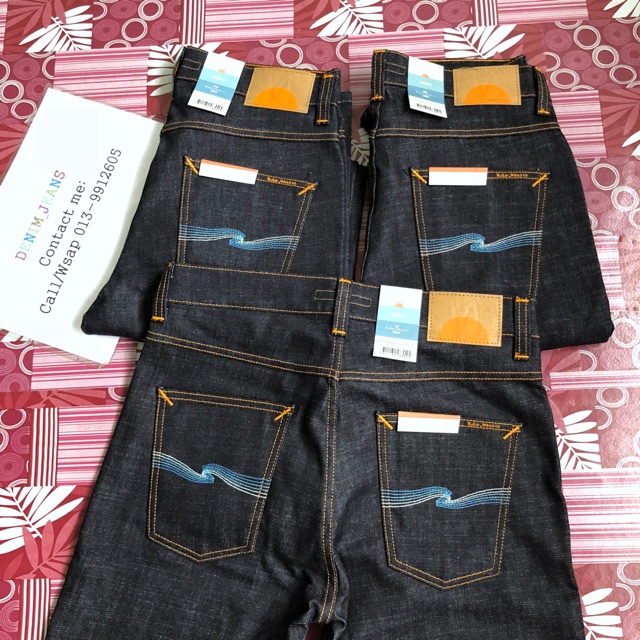 Nudie jeans lean 2024 dean dry aquamarine